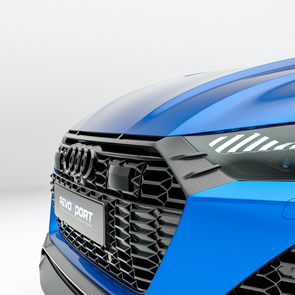 REVOZPORT - AUDI RS6 C8 DRY CARBON FIBER FRONT GRILLE TRIM