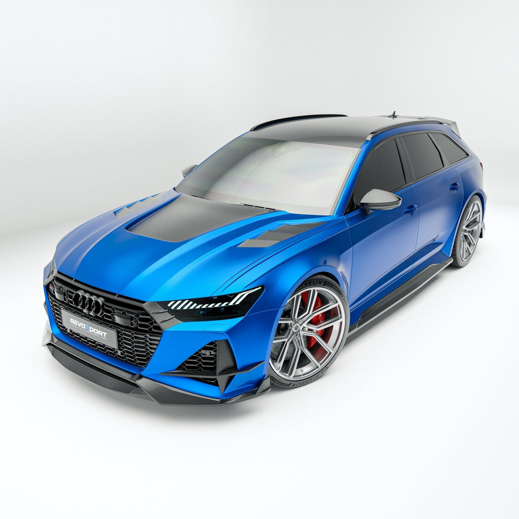REVOZPORT - AUDI RS6 C8 DRY CARBON FIBER HOOD BONNET