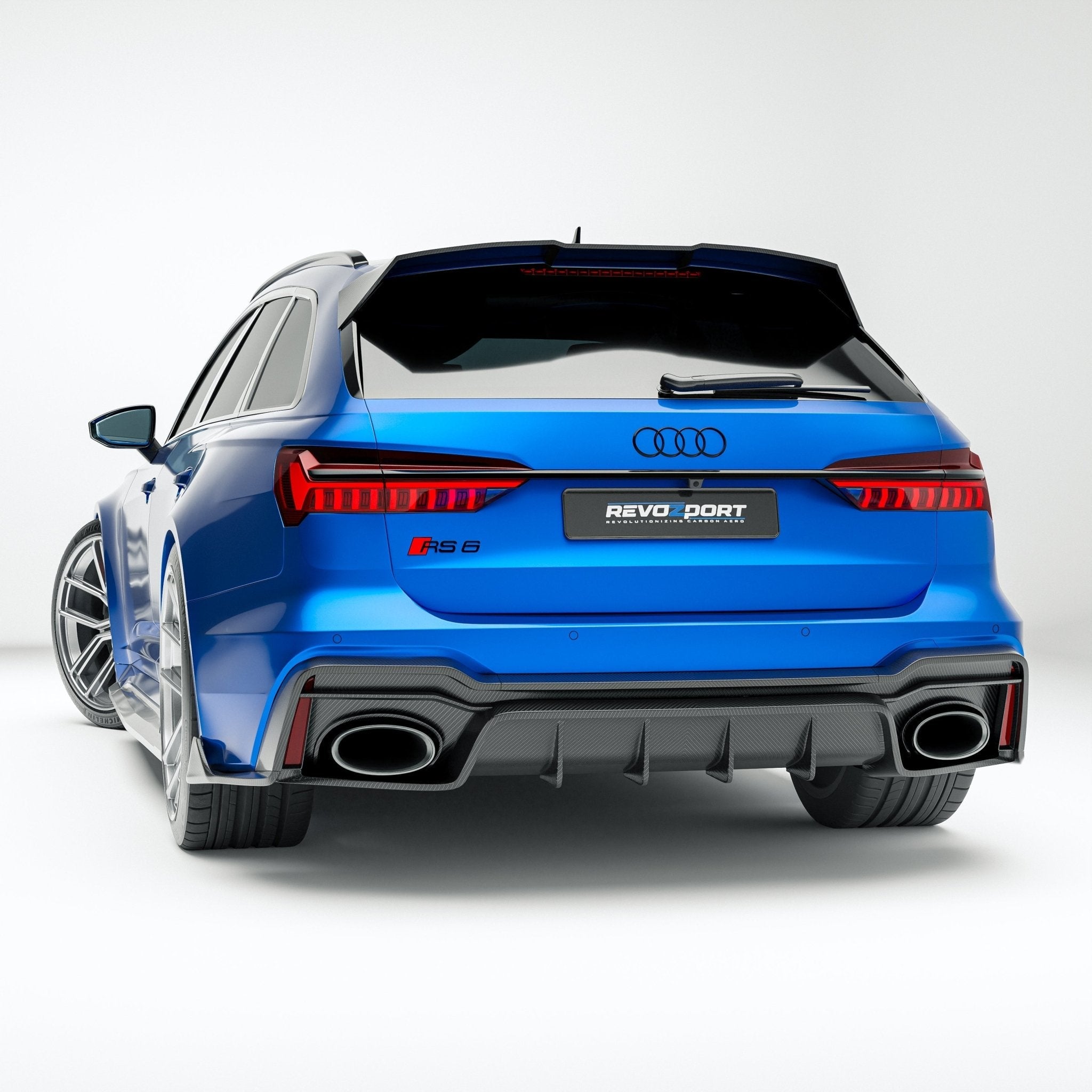 REVOZPORT - AUDI RS6 C8 DRY CARBON FIBER REAR DIFFUSER