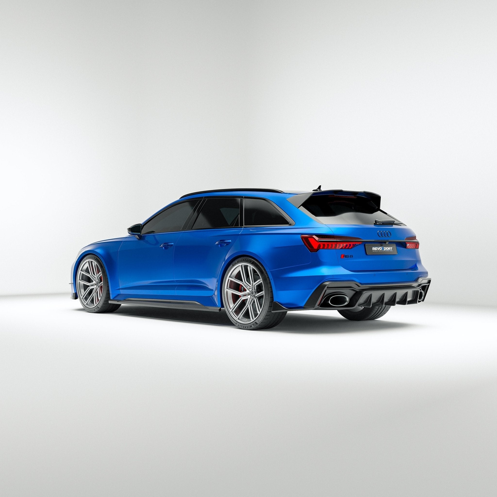 REVOZPORT - AUDI RS6 C8 DRY CARBON FIBER SIDE SKIRTS
