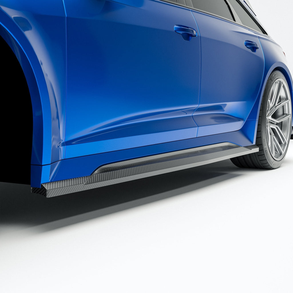 REVOZPORT - AUDI RS6 C8 DRY CARBON FIBER SIDE SKIRTS
