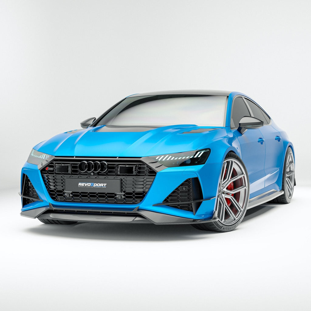 REVOZPORT - AUDI RS7 C8 DRY CARBON FIBER FRONT GRILLE TRIM