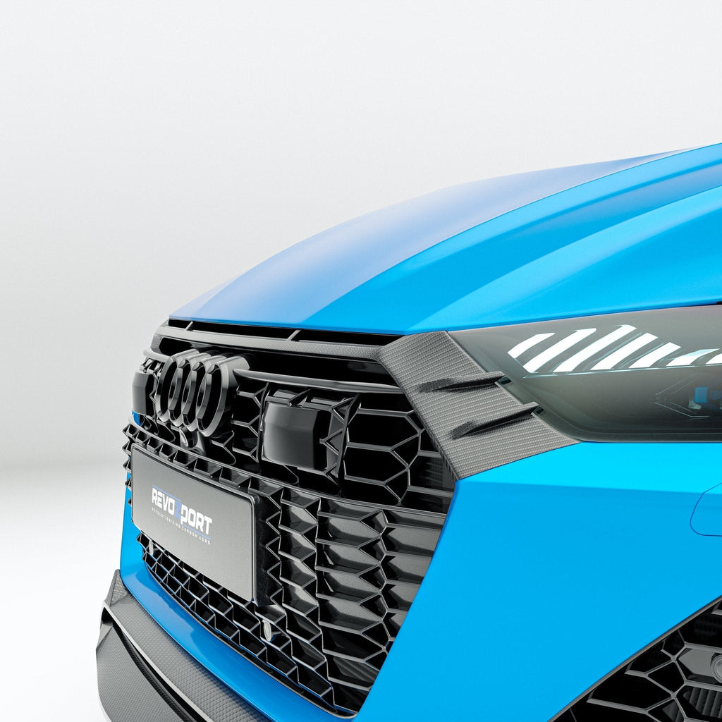 REVOZPORT - AUDI RS7 C8 DRY CARBON FIBER FRONT GRILLE TRIM