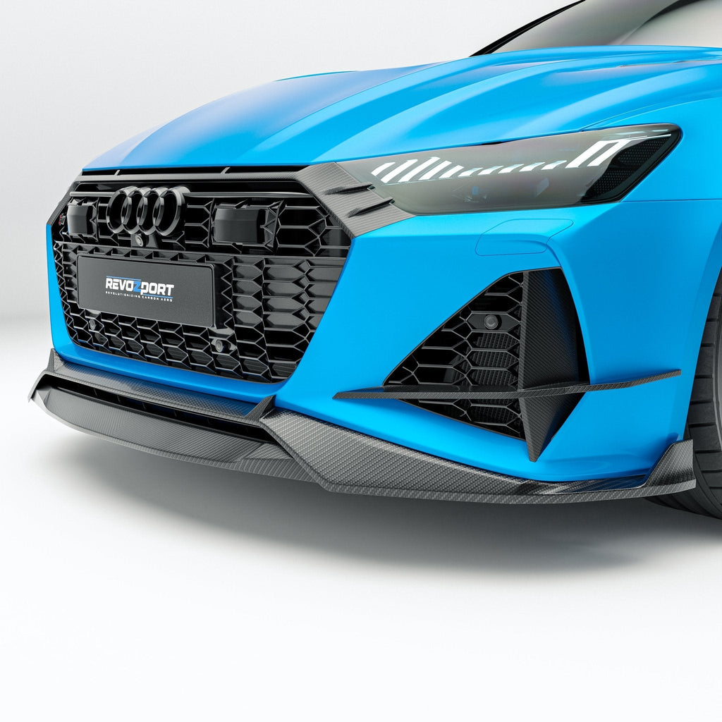 REVOZPORT - AUDI RS7 C8 DRY CARBON FIBER FRONT LIP