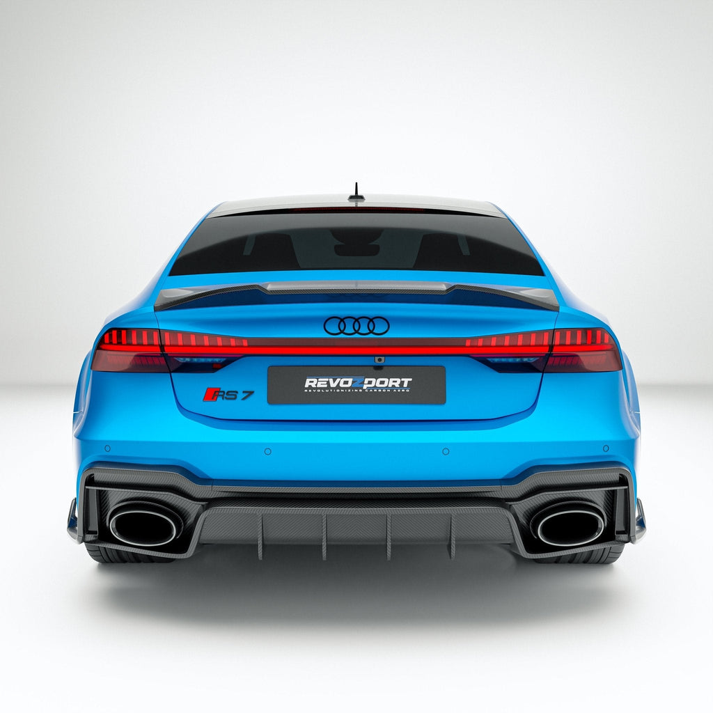 REVOZPORT - AUDI RS7 C8 DRY CARBON FIBER REAR DIFFUSER