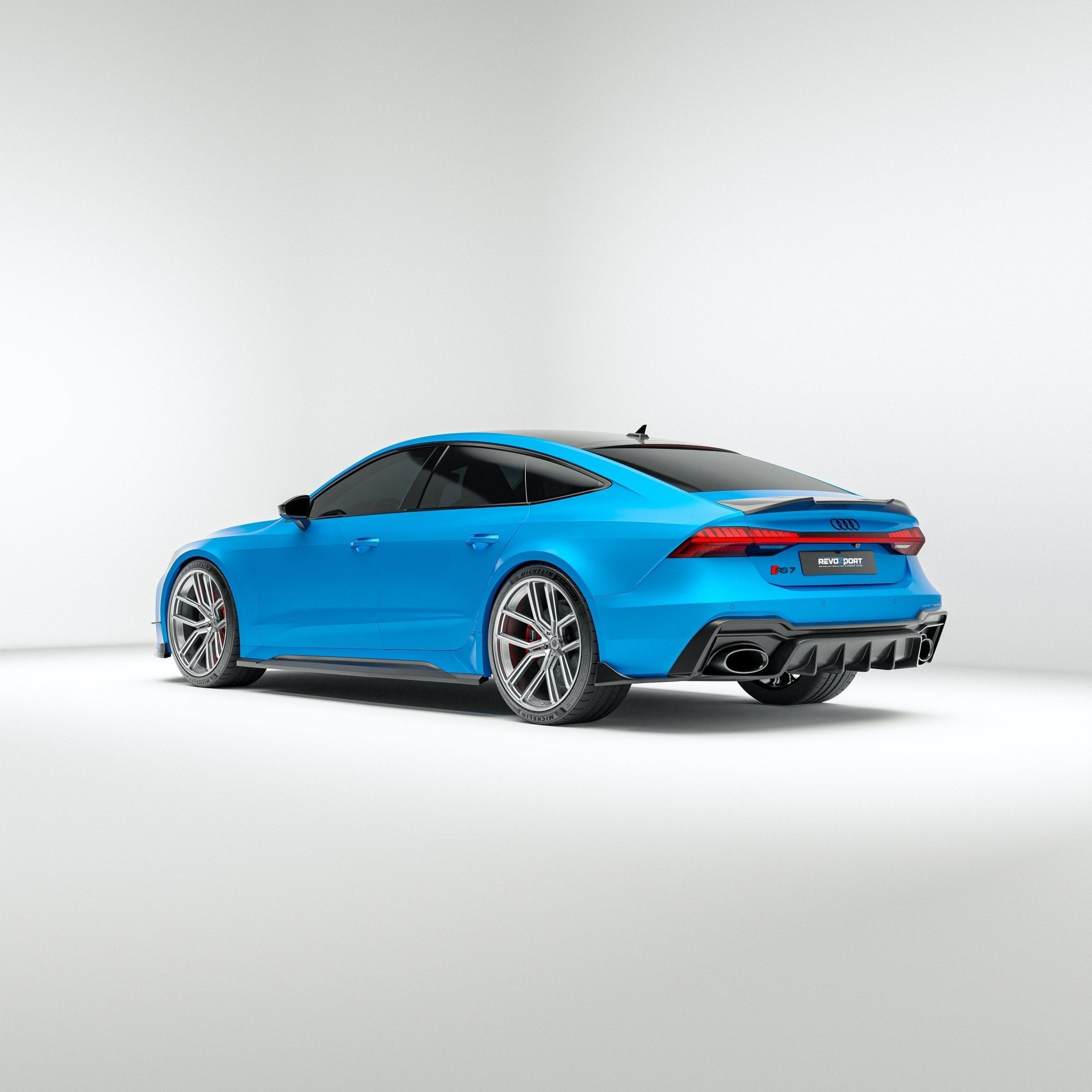 REVOZPORT - AUDI RS7 C8 DRY CARBON FIBER SIDE SKIRTS