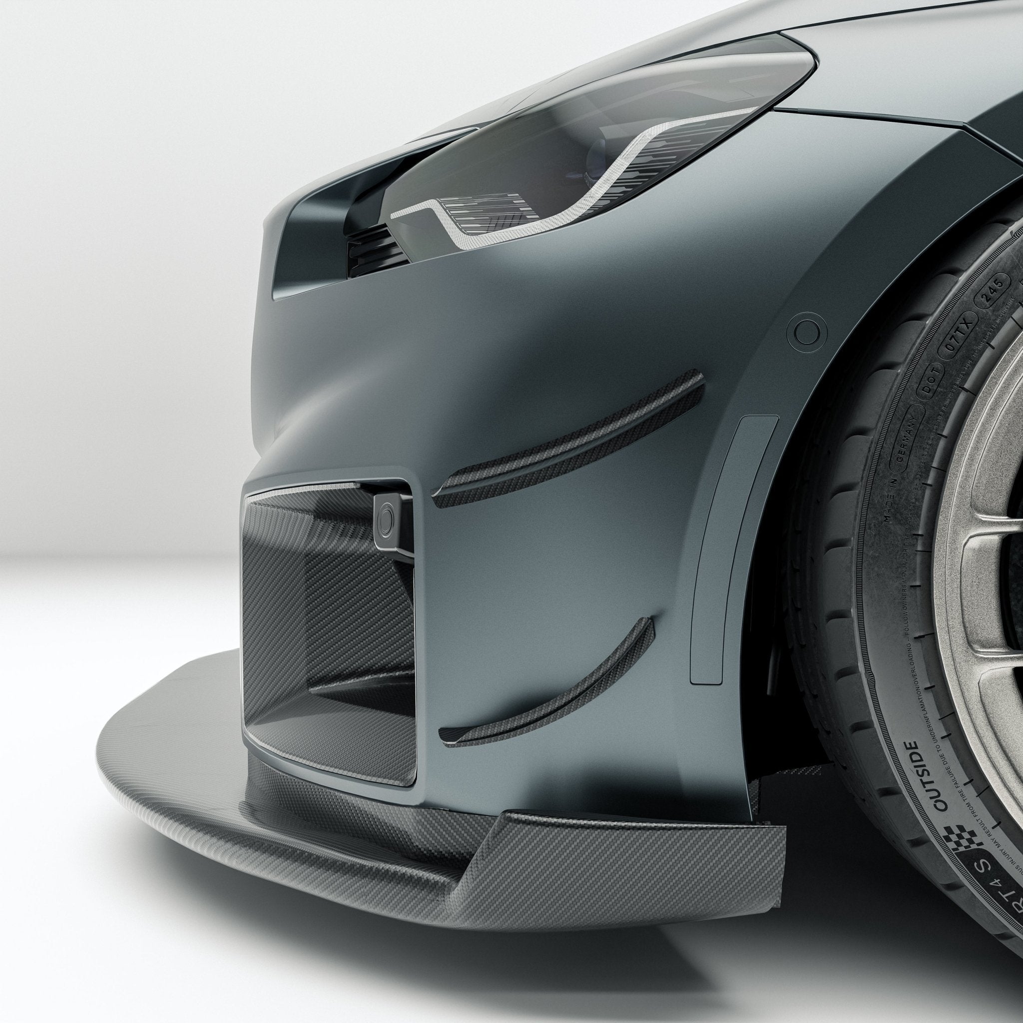 REVOZPORT - BMW M2 G87 CARBON FIBER FRONT CANARDS ( AERO KIT )