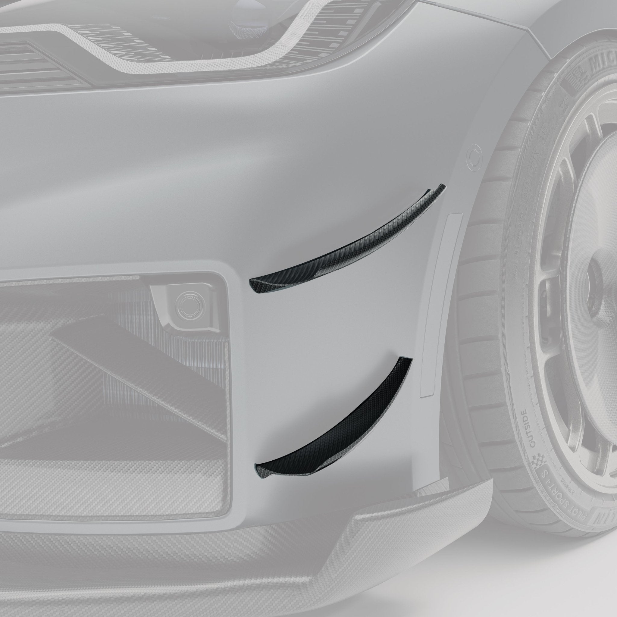 REVOZPORT - BMW M2 G87 CARBON FIBER FRONT CANARDS ( AERO KIT )
