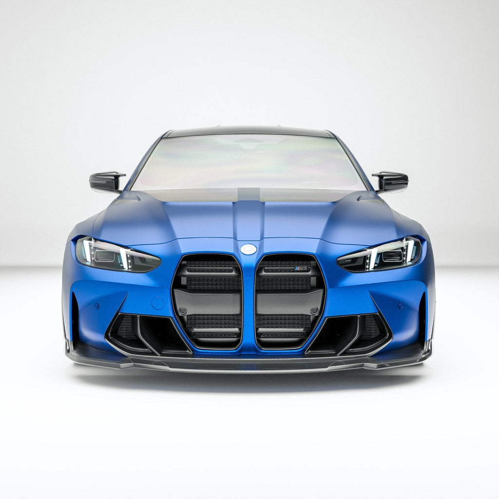REVOZPORT - BMW M3 G80 DRY CARBON FIBER FRONT BUMPER TRIM