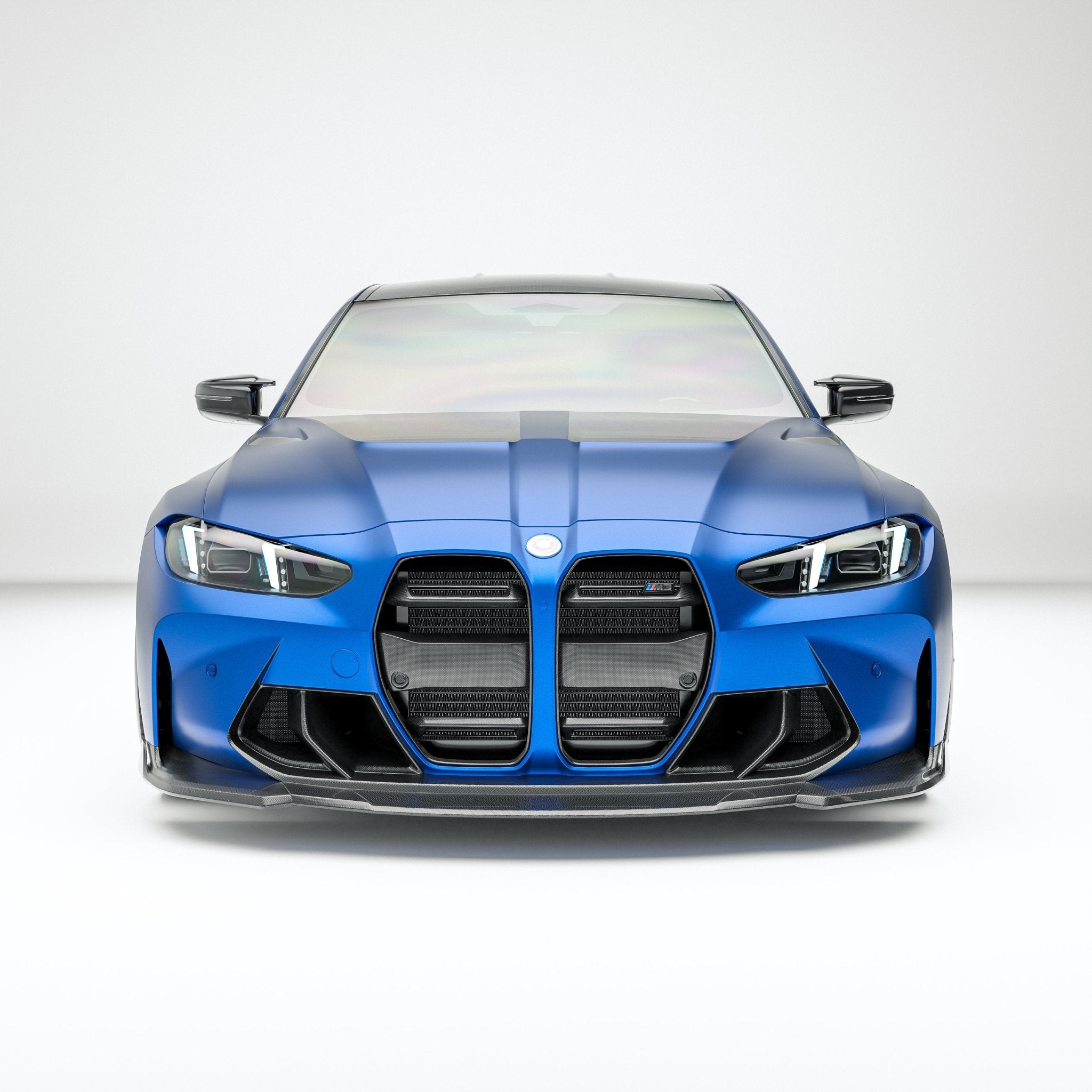 REVOZPORT - BMW M3 G80 DRY CARBON FIBER FRONT BUMPER TRIM