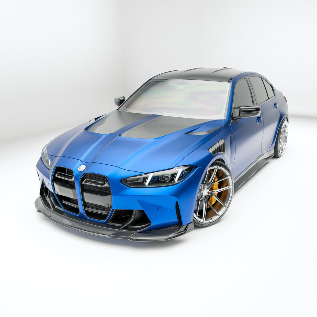 REVOZPORT - BMW M3 G80 DRY CARBON FIBER FRONT LIP