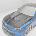 REVOZPORT - BMW M3 G80 DRY CARBON FIBER HOOD BONNET