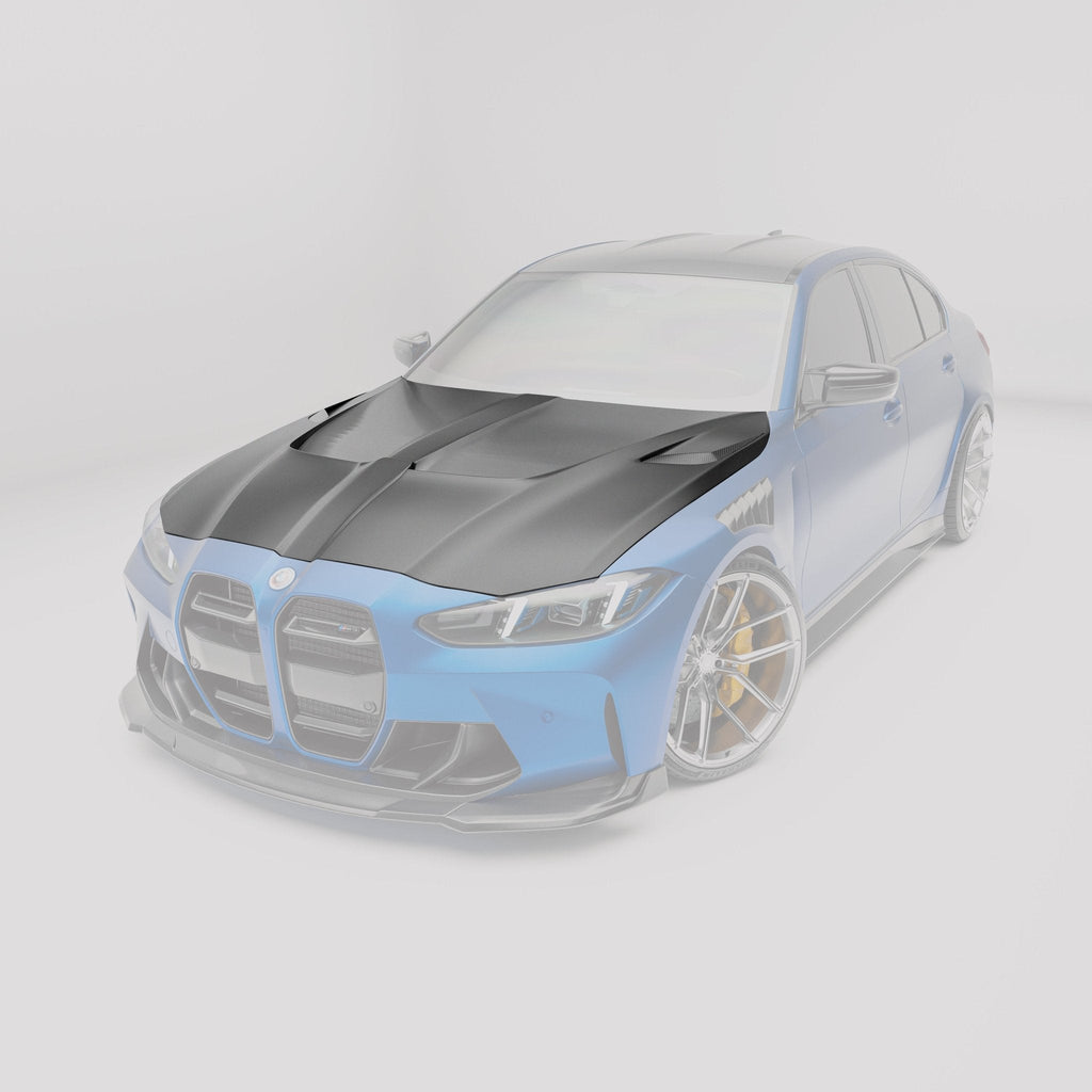 REVOZPORT - BMW M3 G80 DRY CARBON FIBER HOOD BONNET