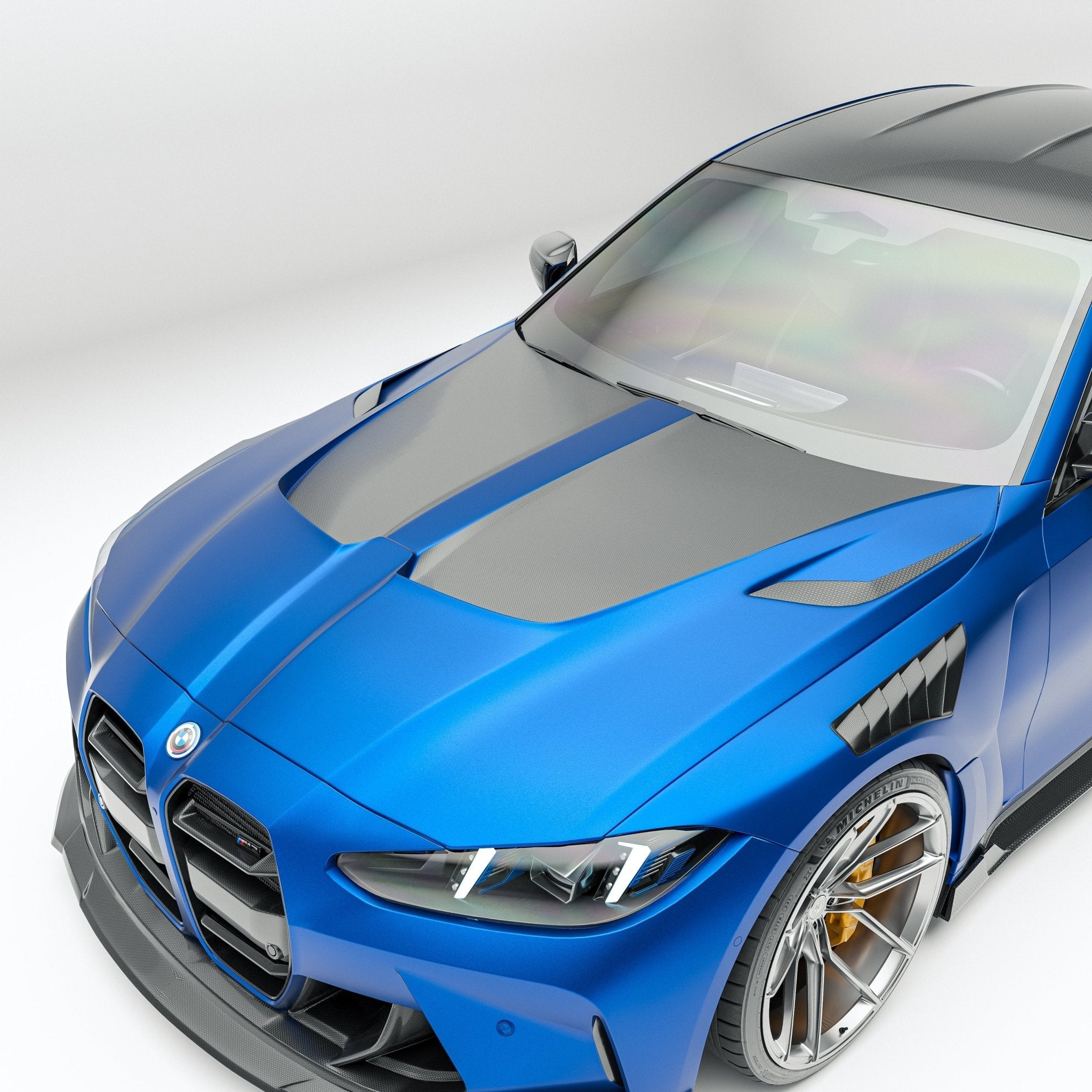 REVOZPORT - BMW M3 G80 DRY CARBON FIBER HOOD BONNET