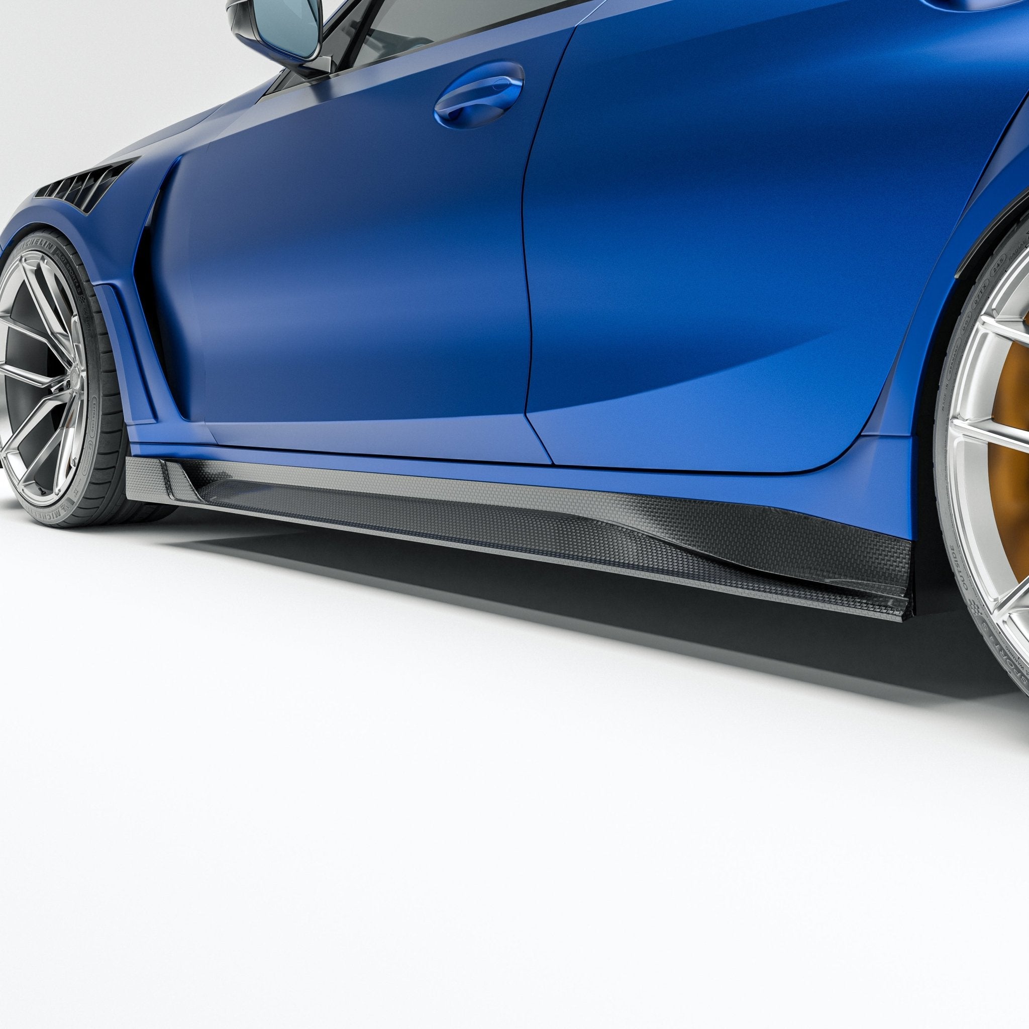 REVOZPORT - BMW M3 G80 DRY CARBON FIBER SIDE SKIRTS