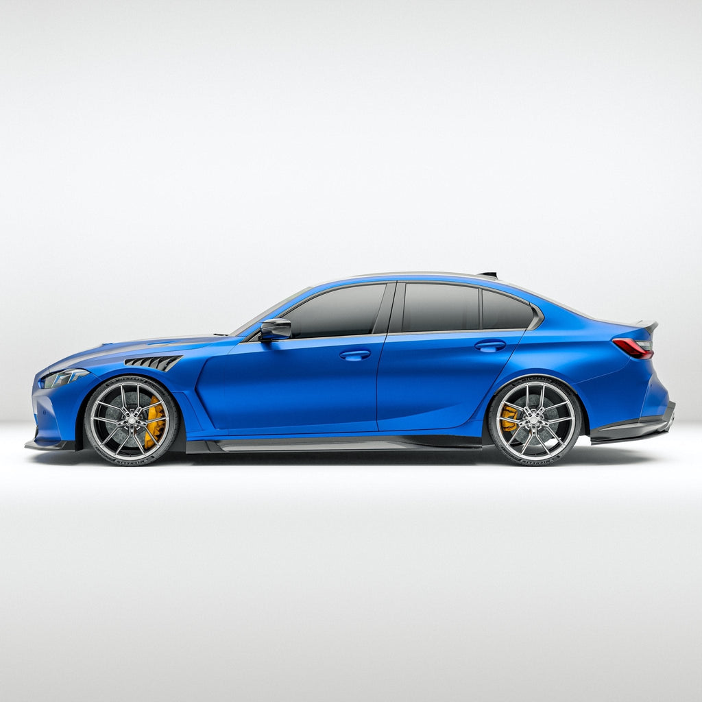 REVOZPORT - BMW M3 G80 DRY CARBON FIBER SIDE SKIRTS