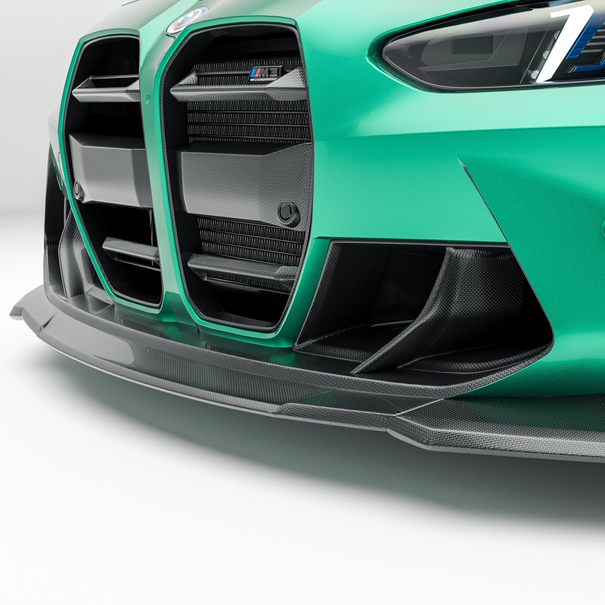 REVOZPORT - BMW M3 G81 CARBON FIBER FRONT BUMPER TRIM