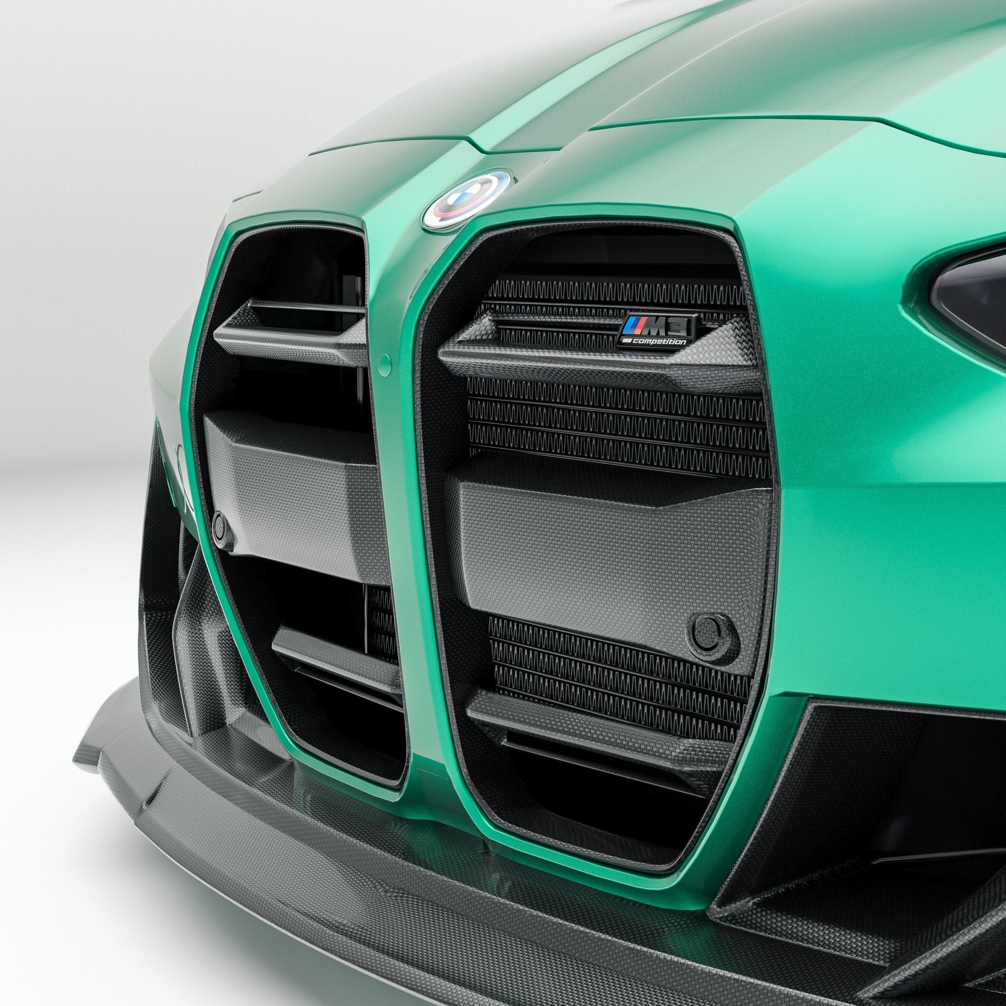 REVOZPORT - BMW M3 G81 CARBON FIBER FRONT BUMPER TRIM