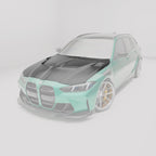 REVOZPORT - BMW M3 G81 CARBON FIBER FRONT HOOD BONNET