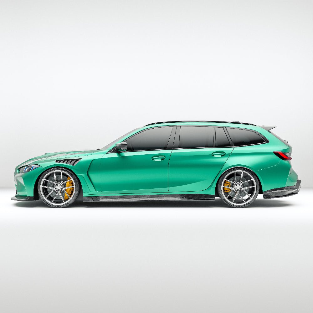 REVOZPORT - BMW M3 G81 CARBON FIBER SIDE SKIRTS