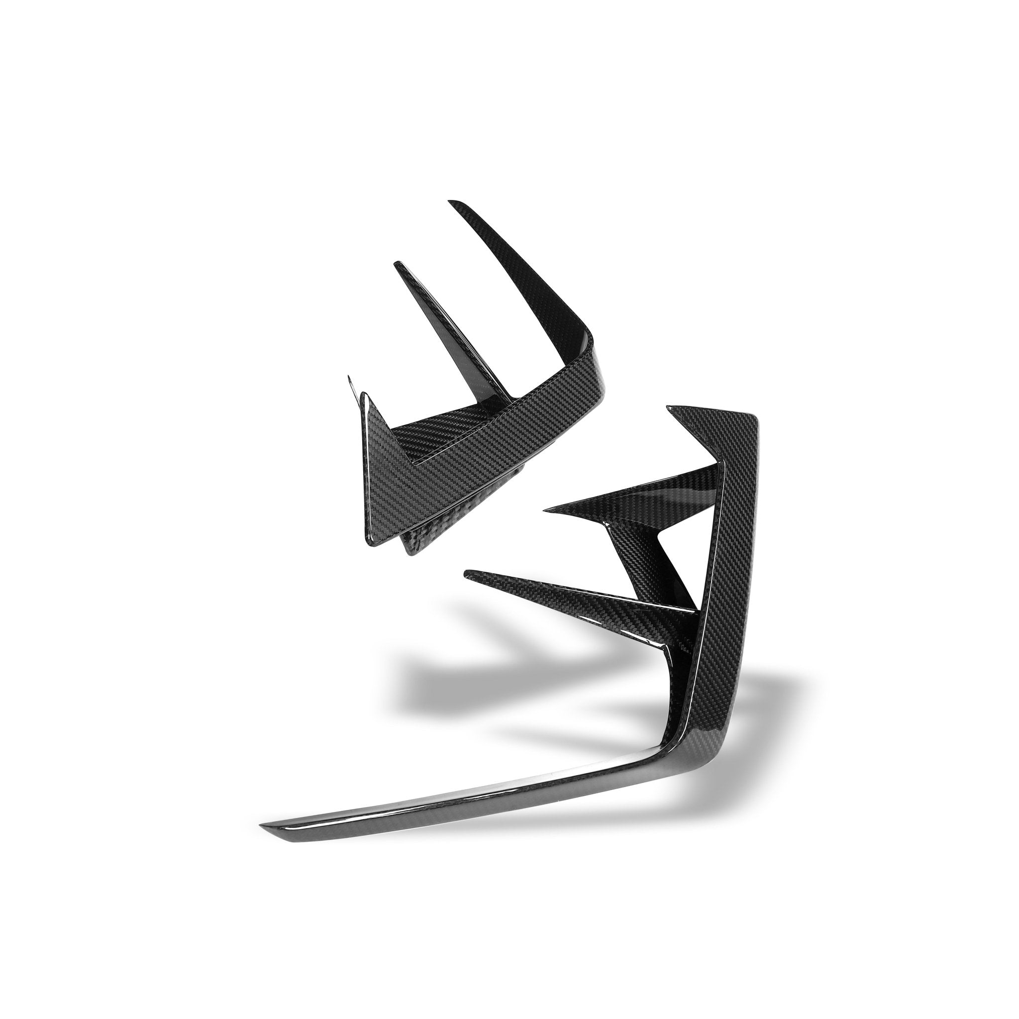 REVOZPORT - BMW M5 G90 DRY CARBON FIBER FRONT CANARDS
