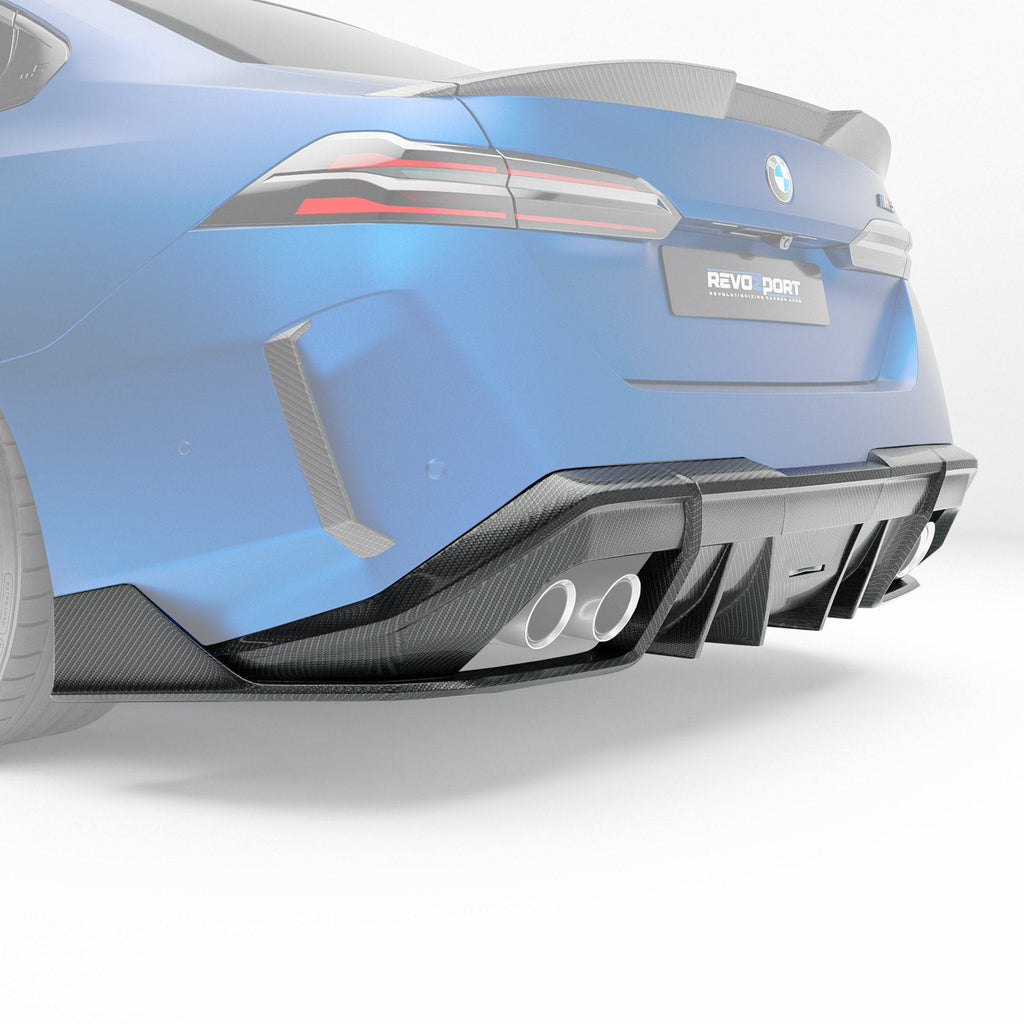 REVOZPORT - BMW M5 G90 DRY CARBON FIBER REAR DIFFUSER