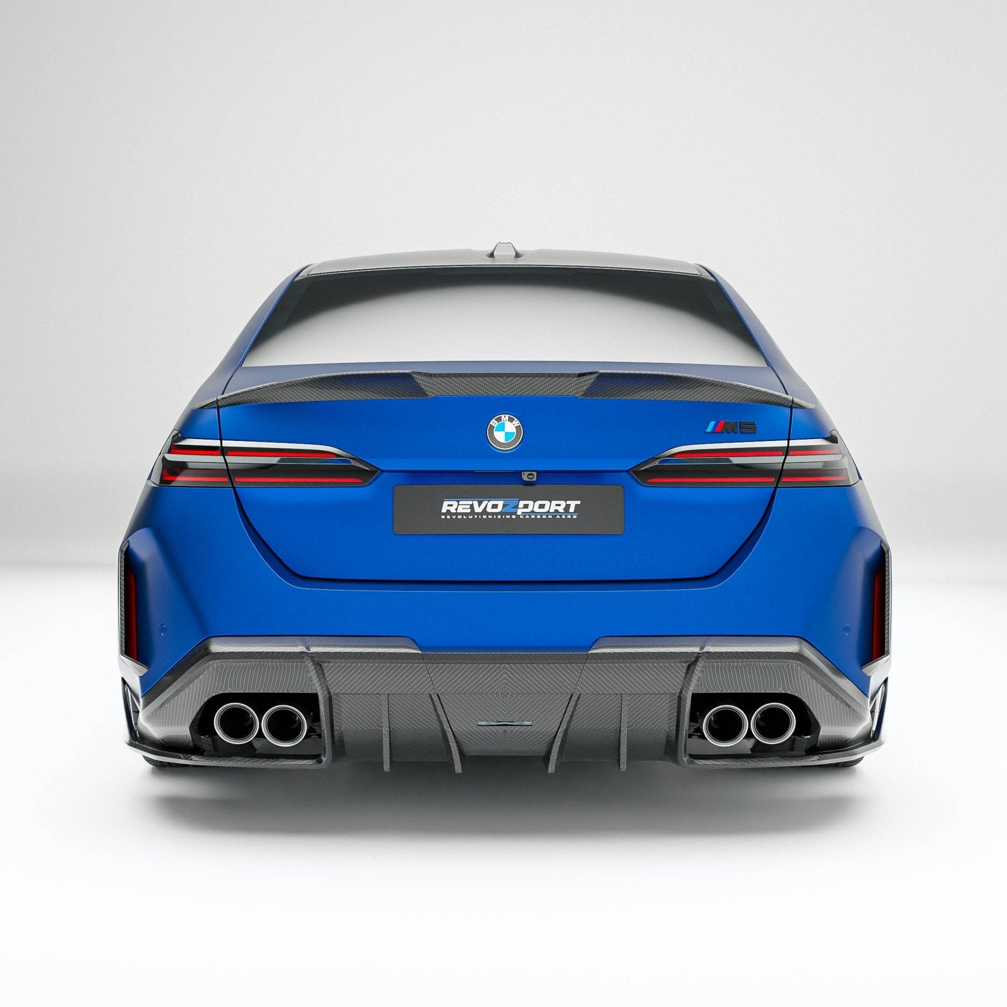 REVOZPORT - BMW M5 G90 DRY CARBON FIBER REAR DIFFUSER