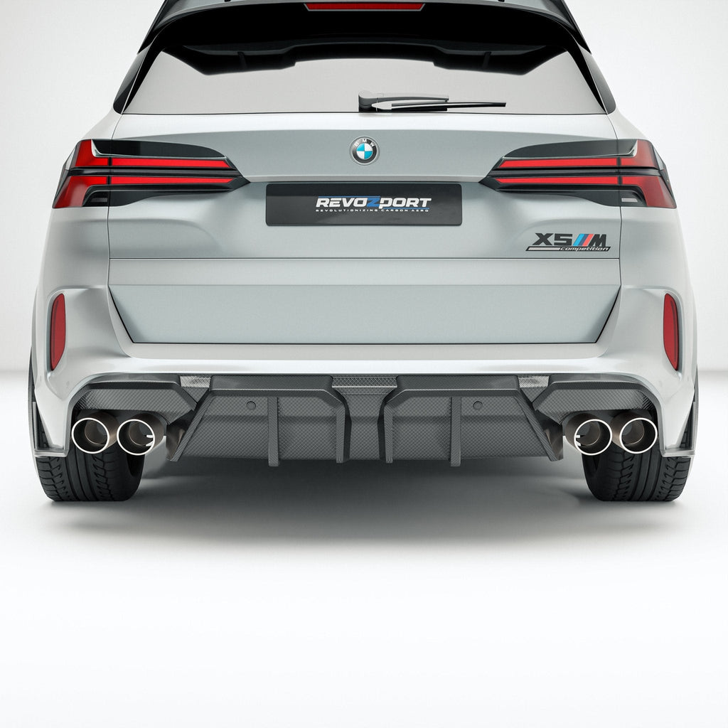 REVOZPORT - BMW X5M F95 LCI CARBON FIBER REAR DIFFUSER