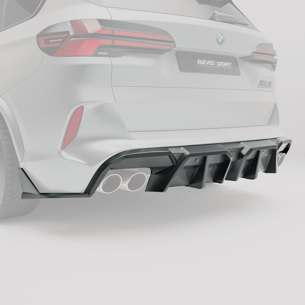 REVOZPORT - BMW X5M F95 LCI CARBON FIBER REAR DIFFUSER