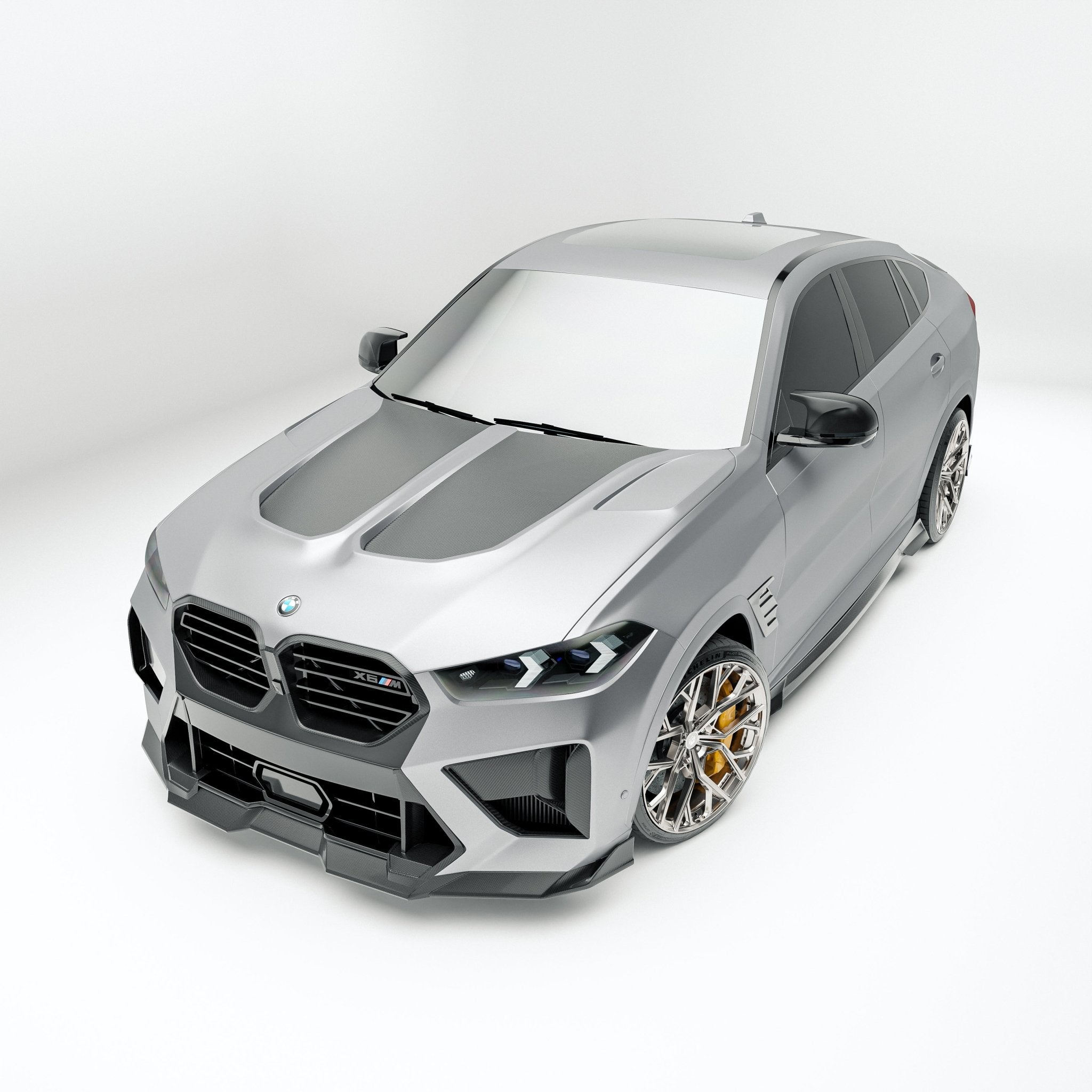 REVOZPORT - BMW X6M F96 LCI CARBON FIBER FRONT LIP