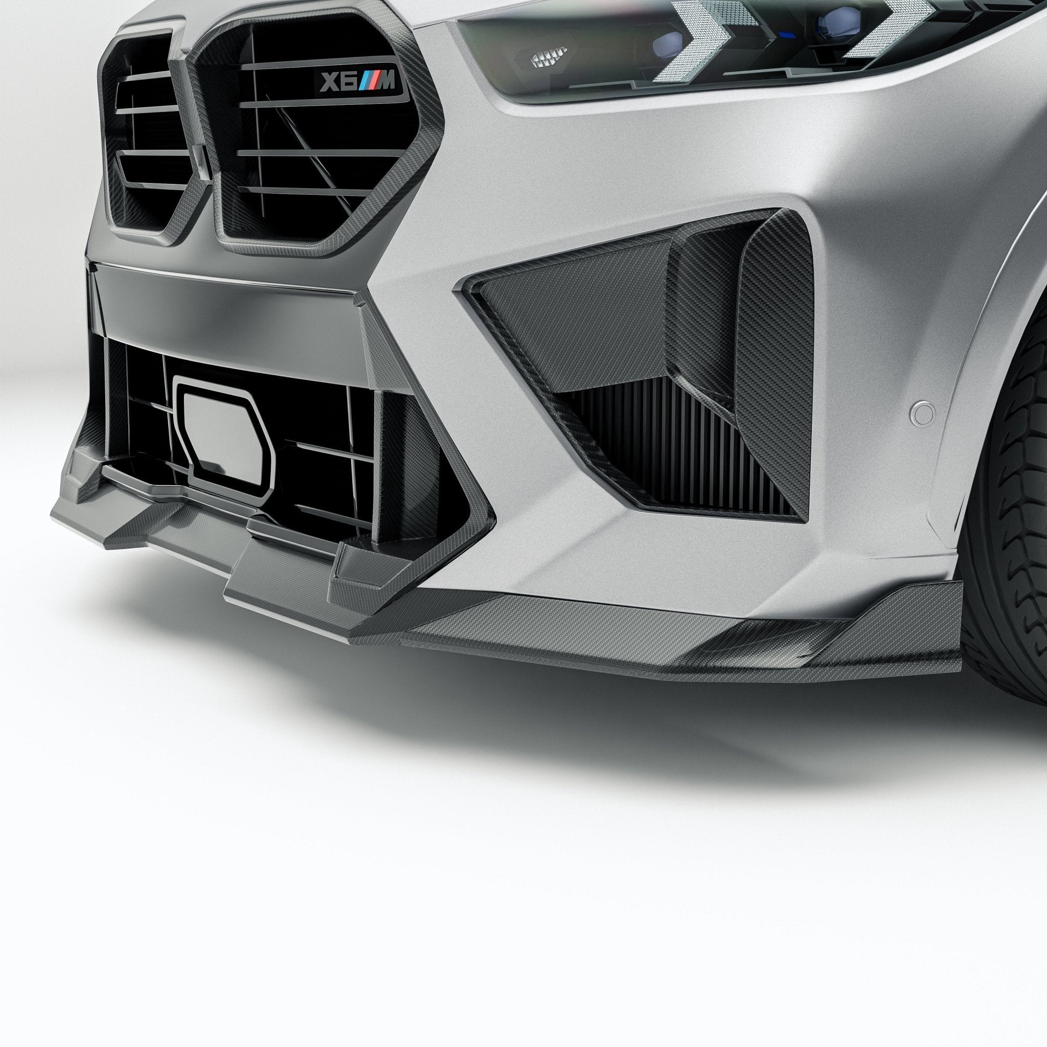REVOZPORT - BMW X6M F96 LCI CARBON FIBER FRONT LIP
