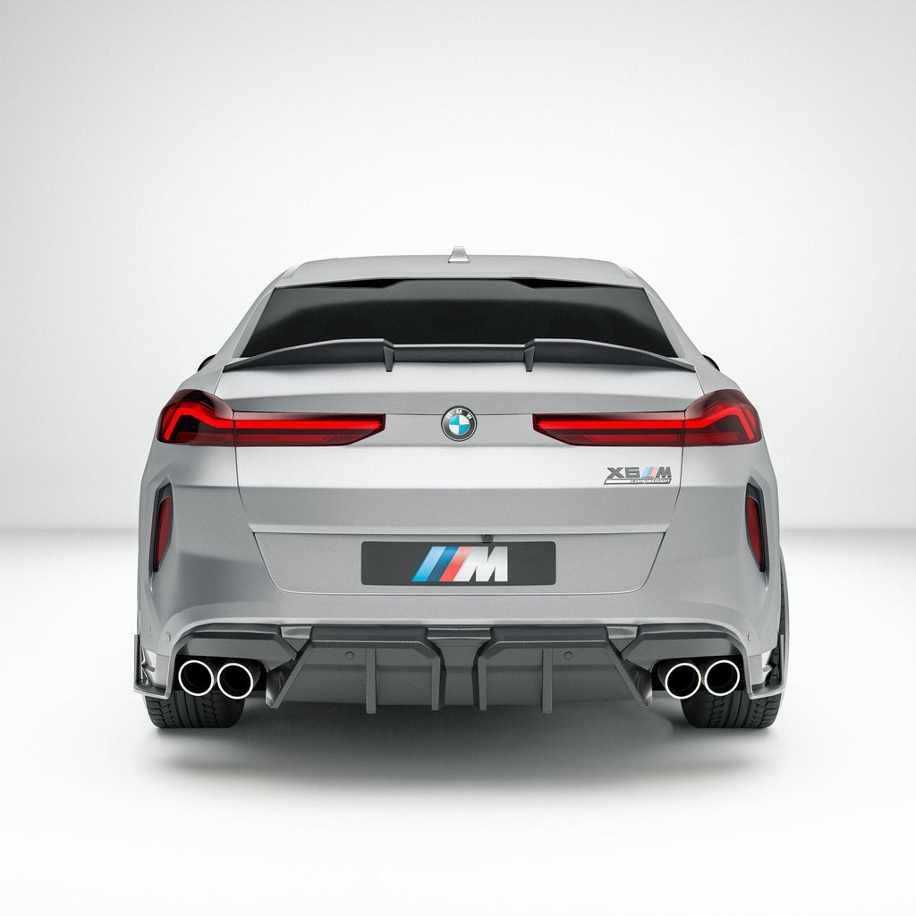 REVOZPORT - BMW X6M F96 LCI CARBON FIBER REAR DIFFUSER