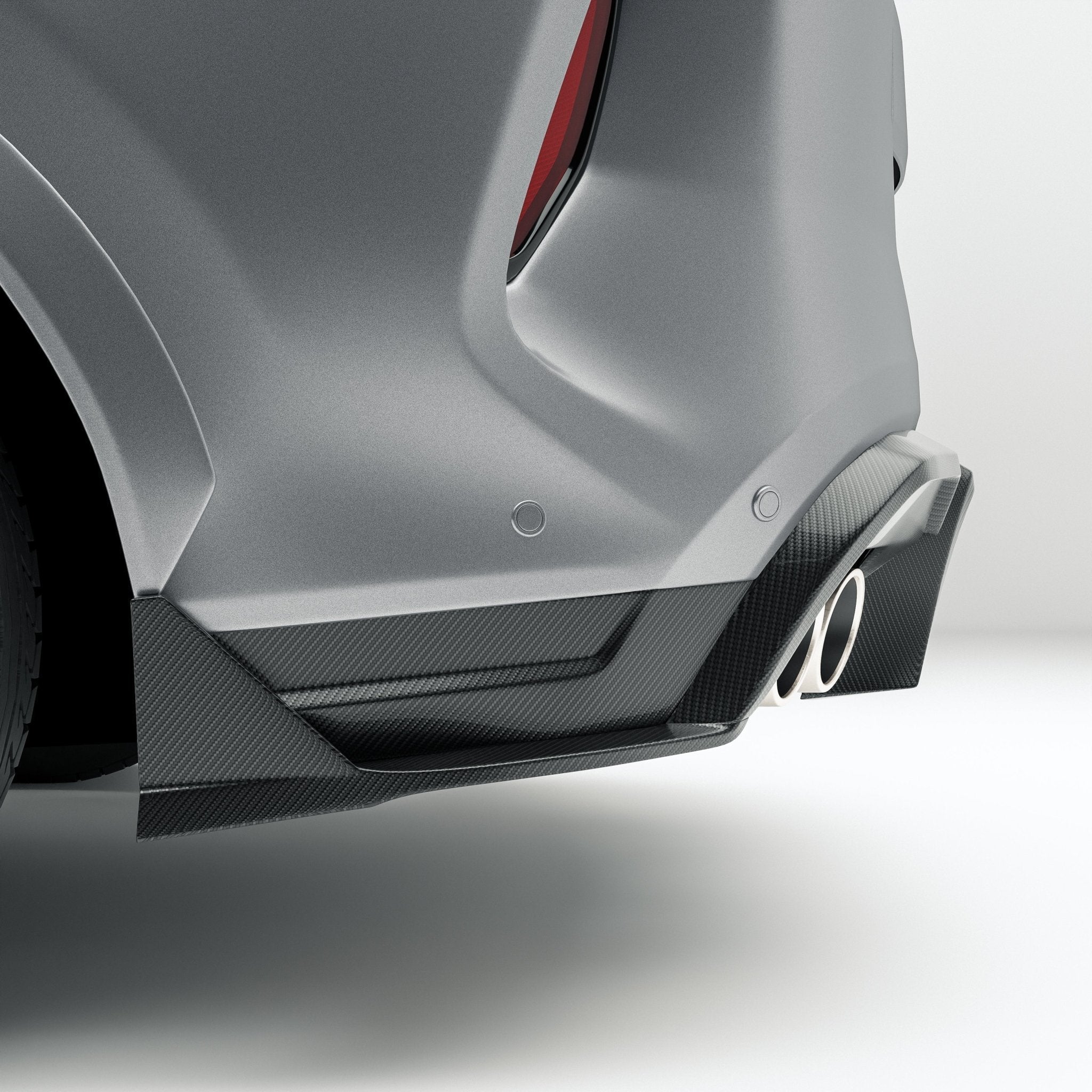 REVOZPORT - BMW X6M F96 LCI CARBON FIBER REAR DIFFUSER