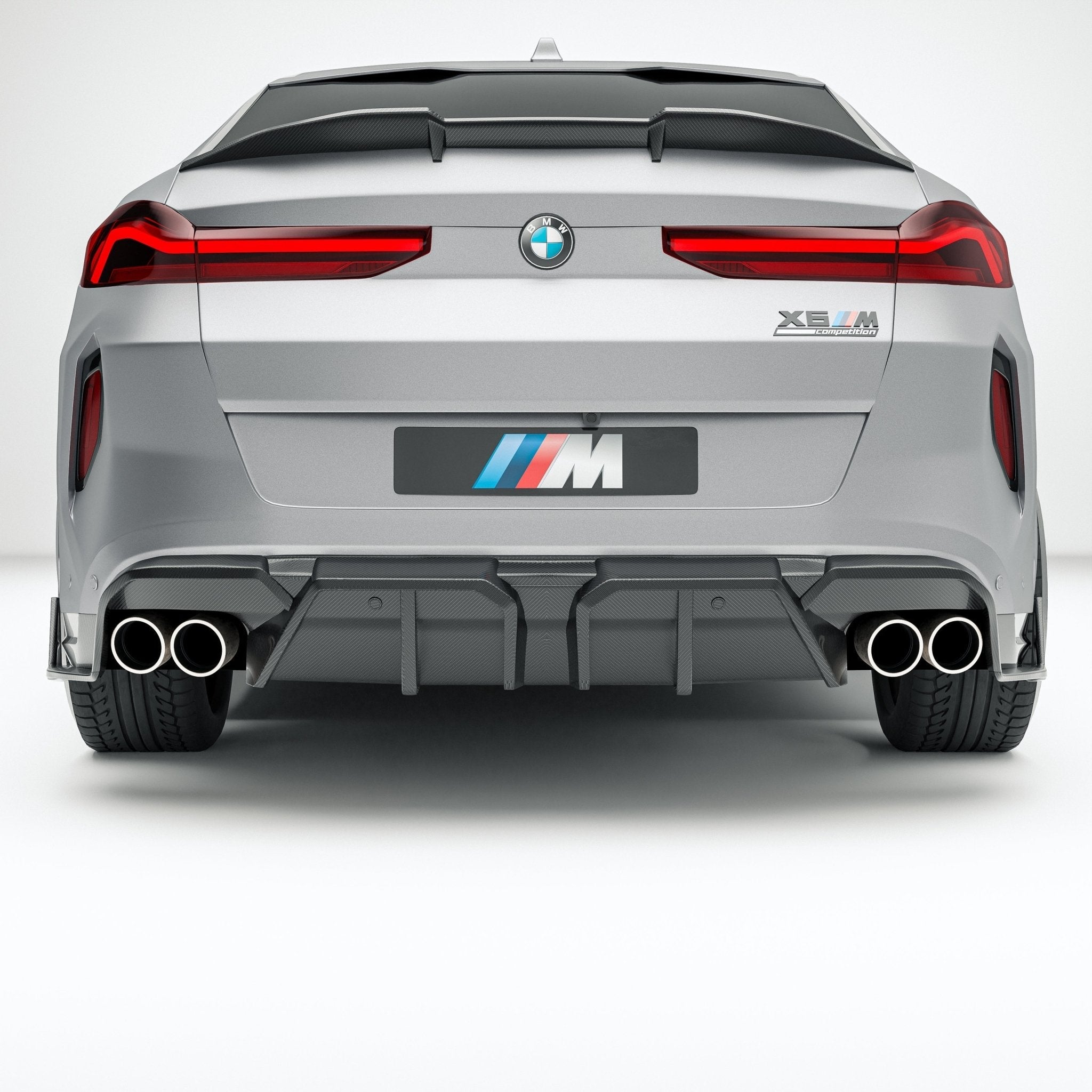 REVOZPORT - BMW X6M F96 LCI CARBON FIBER REAR DIFFUSER
