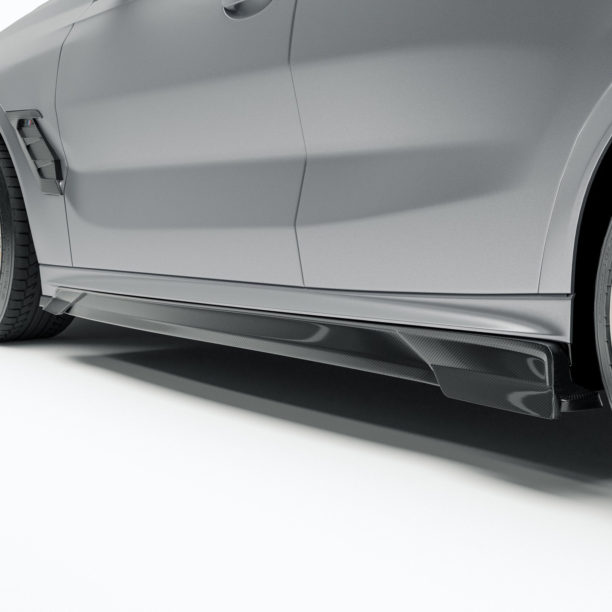 REVOZPORT - BMW X6M F96 LCI CARBON FIBER SIDE SKIRTS