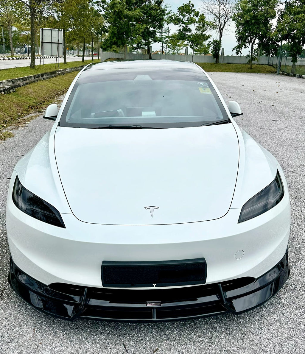 REVSTANCE - TESLA MODEL 3 FACELIFT HIGHLAND 2024+ ABS PLASTIC GLOSS BLACK FRONT LIP