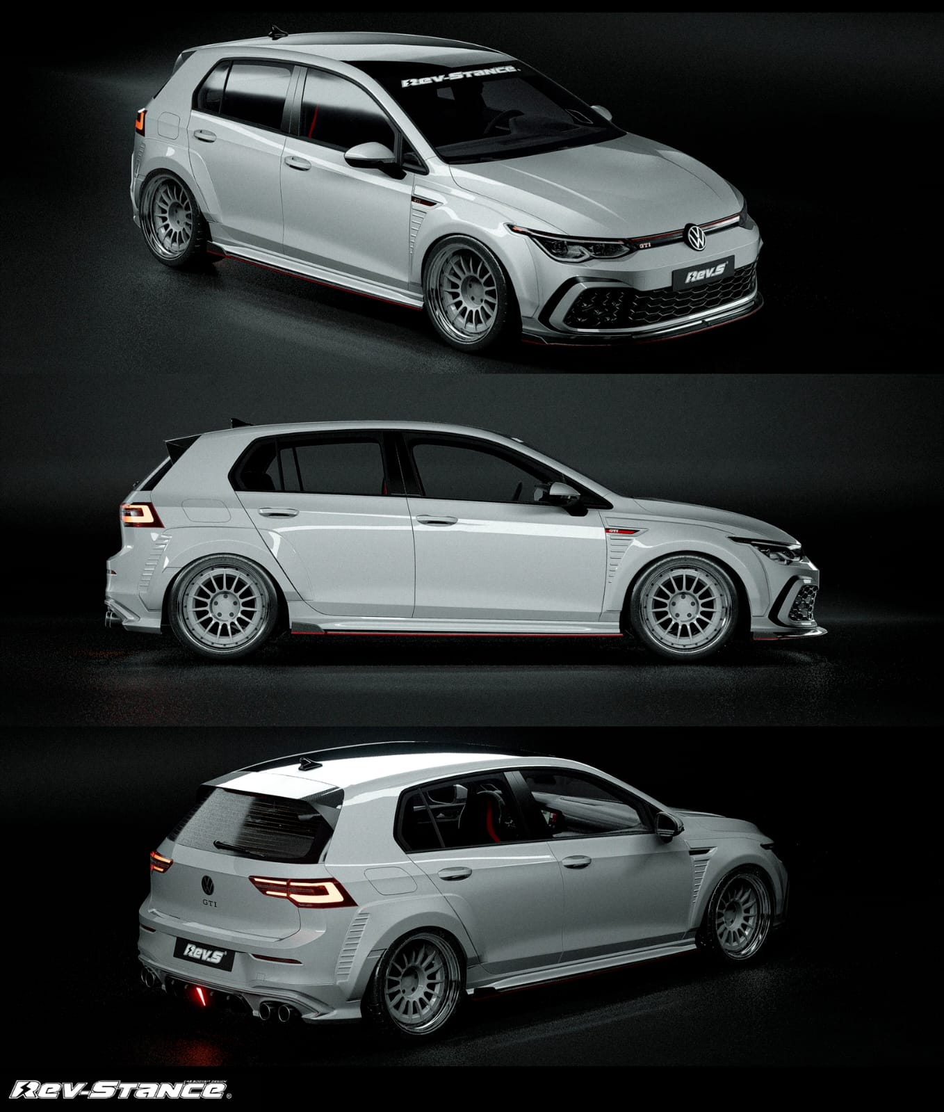 REVSTANCE - VOLKSWAGEN GOLF GTI MK8 ABS PLASTIC FULL BODY KIT