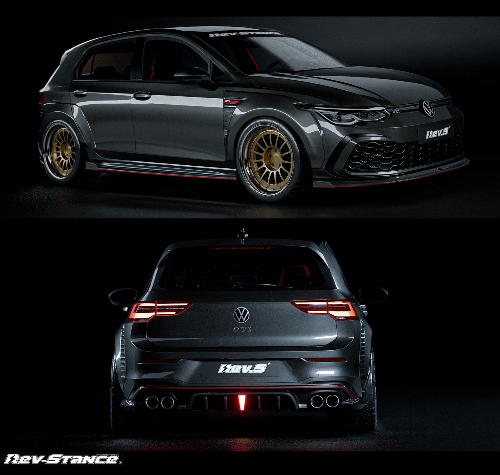 REVSTANCE - VOLKSWAGEN GOLF GTI MK8 ABS PLASTIC FULL BODY KIT