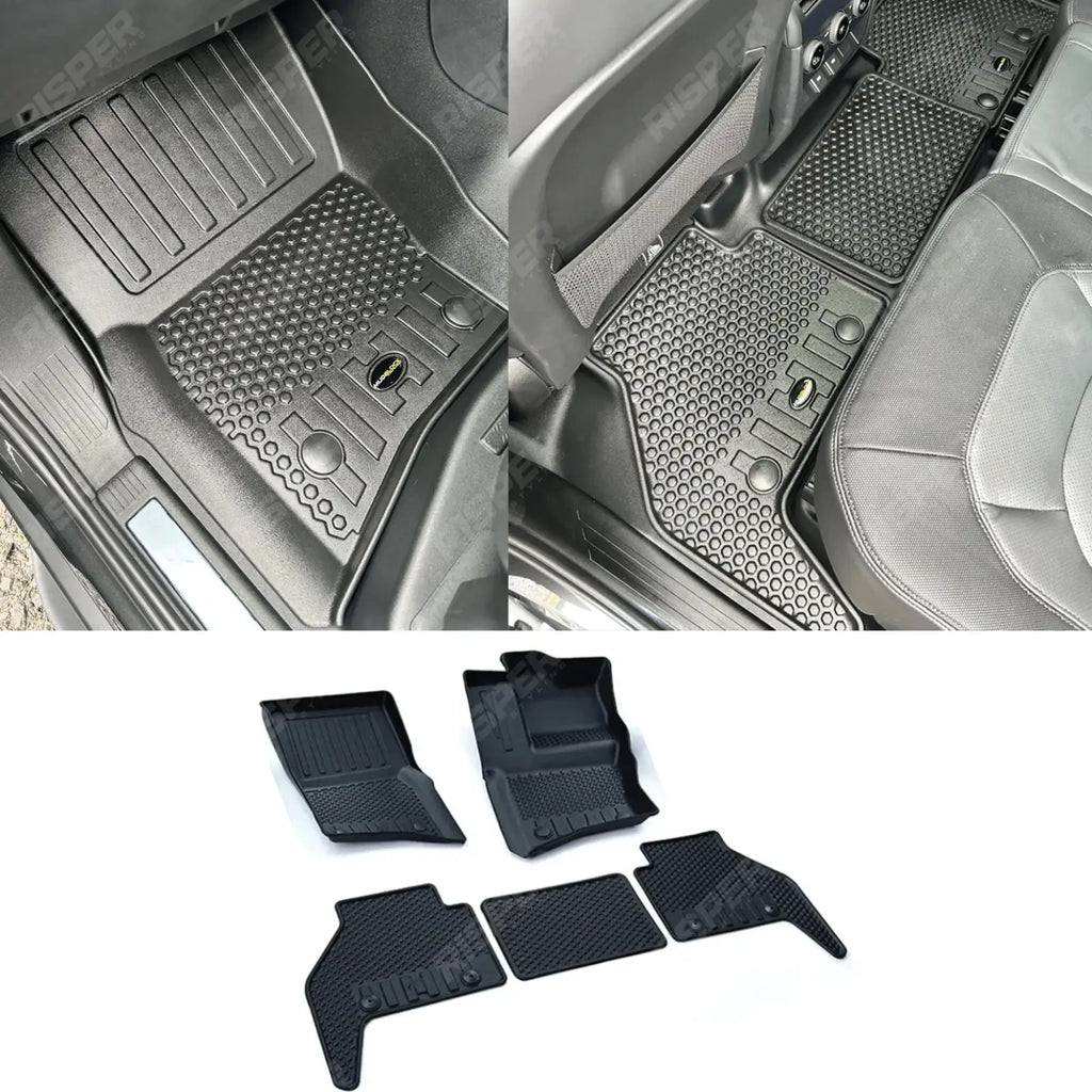 RHD Mud Block Floor Mats Full Set For Land Rover Defender L663 110 2020 On