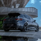 Risper Bumper Corner Splitters In Gloss Black For Seat Leon Mk3 Fr / Cupra 2012-2016