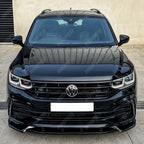 Risper Front Splitter Gloss Black For Volkswagen Tiguan MK2 R / R-Line 2020+
