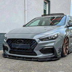 RISPER Front Splitter In Gloss Black For Hyundai i30 N MK3 Hatchback/Fastback 2017-2020