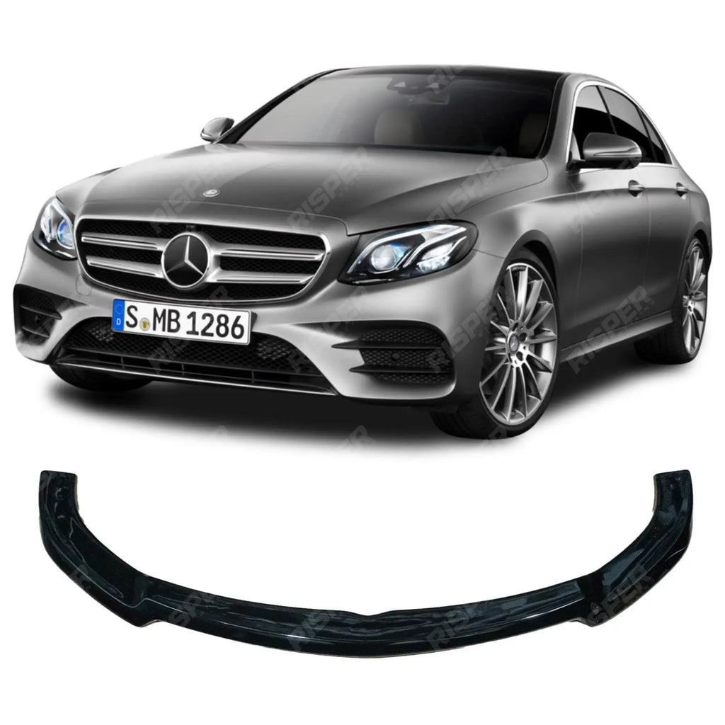 Risper Front Splitter In Gloss Black For Mercedes E-Class W213 (C238) AMG-LINE / E53 AMG 2017-2020