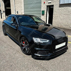 Risper Front Splitter Lip In Gloss Black For Audi A4 B9 S-Line/S4 2015-2019