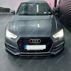 Risper Front Splitter Lip In Gloss Black For Audi A4 B9 S-Line/S4 2015-2019
