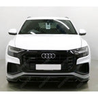 Risper Front Splitter Lip In Gloss Black For Audi Q8 S Line 2018-2023