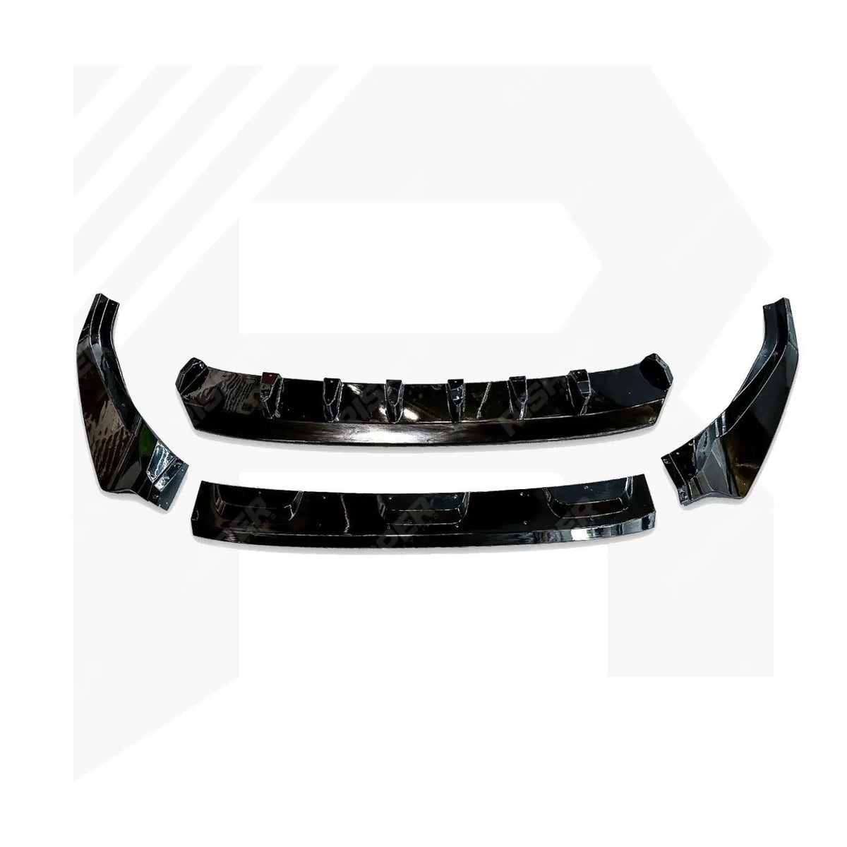 Risper Front Splitter Lip In Gloss Black For Audi Q8 S Line 2018-2023