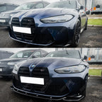 RISPER Front Splitter Lip in Gloss Black For BMW M4 G82 M3 G80 2021+