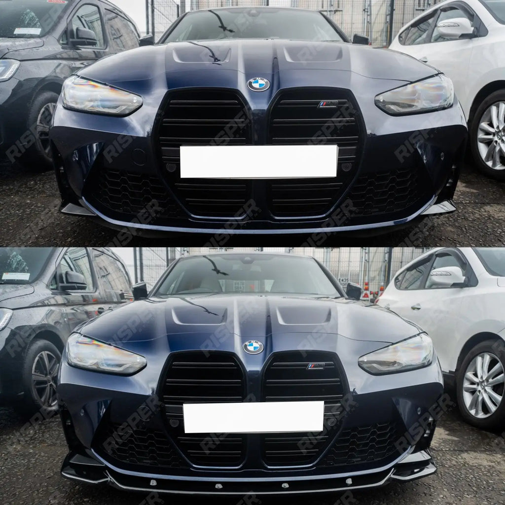 RISPER Front Splitter Lip in Gloss Black For BMW M4 G82 M3 G80 2021+