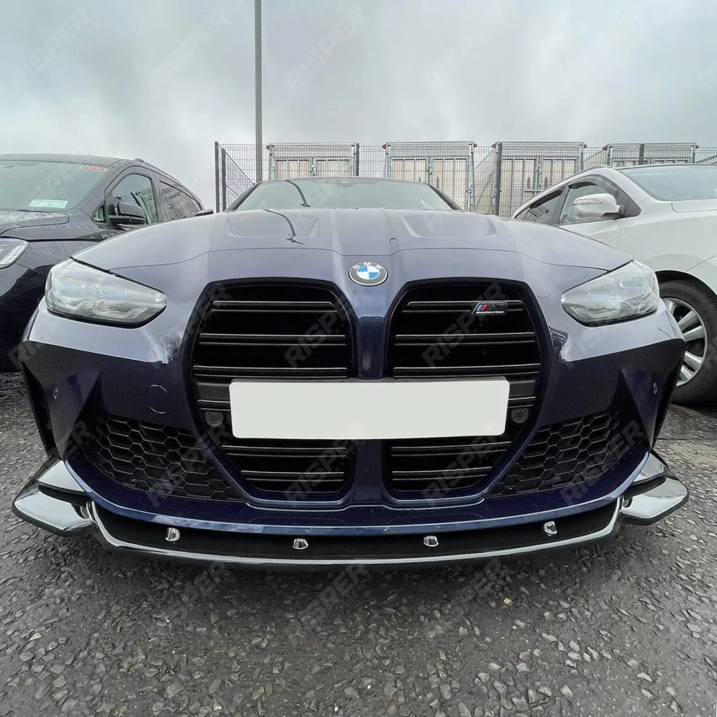 RISPER Front Splitter Lip in Gloss Black For BMW M4 G82 M3 G80 2021+